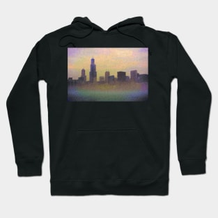 Chicago Skyline on Foggy Day Hoodie